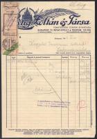 1948 Lustig Zoltán és Társa temetkezési cikkek gyárának fejléces számlája.