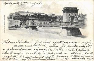 1900 Budapest, Lánchíd. Kunstanstalt Stephan Tietze