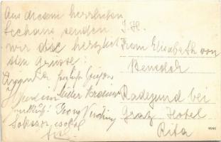 Balaton (?), nyaraló, villa. photo (gyűrődés / crease)