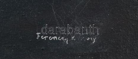 Ferenczy jelzéssel: Olvasó hölgy. Olaj, karton, fa keretben, 44,5×67,5 cm