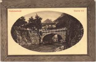 1911 Herkulesfürdő, Baile Herculane; Cserna híd / Cerna river bridge