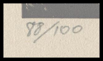 Vadász Endre (1901-1944): Szent család (Daumier után), fametszet, papír, jelzett, számozott (88/100)...