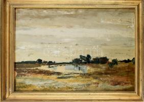 Szűcs János (1917-1995): Virág csendélet, olaj, farost, jelzés nélkül. Hátoldalán Képcsarnok Vállala...