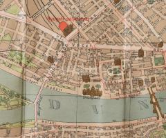 1912 Budapest székesfőváros térképe, Pharus rendszerében, 1:15.000, Bp., Eggenberger (Hoffmann Béla,...