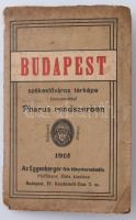 1912 Budapest székesfőváros térképe, Pharus rendszerében, 1:15.000, Bp., Eggenberger (Hoffmann Béla,...