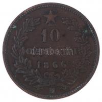 Olaszország 1866M 10c Br "II. Viktor Emánuel" T:2,2- kis patina
Italy 1866M 10 Centesimi ...