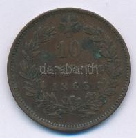 Olaszország 1863. 10c "II. Viktor Emanuel" T:2,2- kis patina
Italy 1863. 10 Centesimi &qu...
