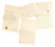 1923 Torboszlói Bereczky Sándor Roland állampolgársági kérelme, bizonyítványai, másolatuk.