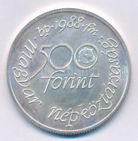 1988. 500Ft Ag "Világ vadvédelmi alap" T:BU 
Adamo EM100