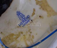 Herendi Óherendi asztali lámpa pár Pekingi Páva mintával. kézzel festett, jelzett, mindkettő törött,...