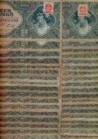 1945. 1000P(50x) bélyeggel T:II,II/III