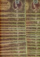 1945. 10.000P bélyeggel(50x) T:II,II/III