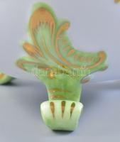 Herendi Viktória mintás bonbonniere. Kézzel festett, jelzett, hibátlan. d: 11,5 cm / Hand painted po...