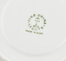 Porcelán egyszemélyes reggeliző készlet, jelzett, matricás, hibátlan, d: 19 cm, m: 7 cm