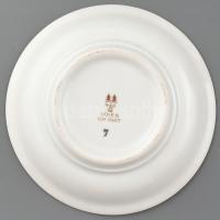 2 db jelzett aranyozott, matricás porcelán csésze aljával, hibátlan