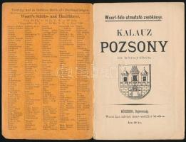 Kalauz Pozsony és környékén. Woerl-féle utmutató zsebkönyv. Würzburg, (1896.) Woerl Leo. 1 színes, k...