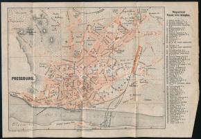 Kalauz Pozsony és környékén. Woerl-féle utmutató zsebkönyv. Würzburg, (1896.) Woerl Leo. 1 színes, k...