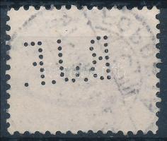 Feketeszámú krajcáros B.J.F. perfin (Lente 350 p)