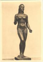 Paul Schuerle - Gäa / Erotic nude lady sculpture. Sculptures of the Third Reich. München, Haus der Deutschen Kunst. Photo Hoffmann