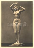 Josef Thorak - Das Urteil des Paris: Hera / Erotic nude lady sculpture. Sculptures of the Third Reich. München, Haus der Deutschen Kunst. Photo Hoffmann