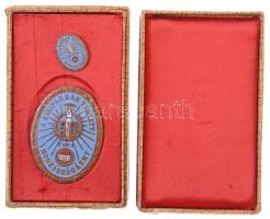 DN "A Kisiparban végzett munkásságáért - 50 éves KIOSZ" zománcozott fém jelvény, miniatűrr...