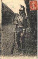 1913 LArmée Francaise, Cuirassiers. En Sentinelle / French military, cuirassier, sentry. TCV card (EK)