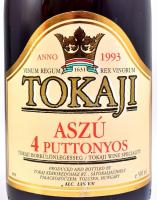 1993 Tokaji 4 puttonyos aszú, palackozva: Tolcsva, 500 ml