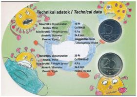 2020. 10Ft Cu-Ni "Tisztelet a hősöknek" + 2020. 20Ft Cu-Ni-Zn "Tisztelet a hősöknek&q...