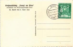 Ehrenhalle. Austellung "Kampf um Wien" 26. April bis 2. Juni 1941 / WWII German military e...