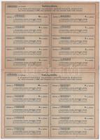 Budapest 1943. "Diákkaptárosok Hajózási Szövetkezete" névre szóló üzletrészjegy 5P-ről (2x...