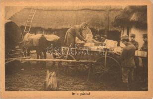 Itt a posta! / WWI Austro-Hungarian K.u.K. military, arrival of the field post coach (EK)