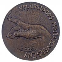 2005. "VIII. Országos Mintázóverseny / Kézműipari Szakközépiskola" Br emlékérem (60mm) T:2