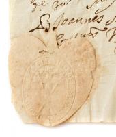 cca 1730 Antaffy János 1726-os bizonyságlevelének kicsit későbbi kézzel írt másolata. Brassó városáb...