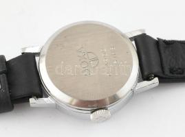 Doxa női mechanikus karóra, új bőrszíjjal, piros plüss dobozban, működik, d: 2,5 cm