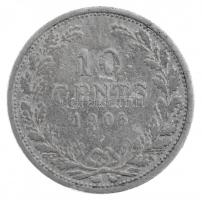 Hollandia 1906. 10c Ag I. Vilma T:3 Netherlands 1906. 10 Cents Ag Wilhelmina I C:F Krause KM#136