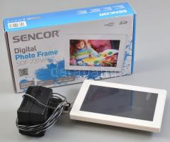 Sencor 7 digitális képkeret, eredeti csomagolásában, használati útmutatóval, működik