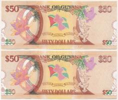 Guyana 2016. 50$ "A függetlenség 50. évfordulója" (2x, sorszámkövető) T:I-
Guyana 2016. 5...