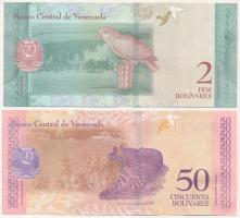 Venezuela 2018. 2B + 2018. 50B T:II-III
Venezuela 2018. 2 Bolívares + 2018. 50 Bolívares C:XF-F