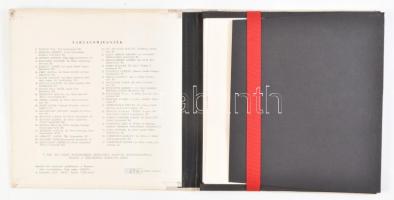 Magyar Kisgrafika. Kisgrafika Barátok köre 1970. Kiadói félvászon kötésű mappában. Számozott: 274/50...