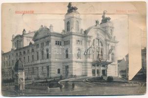 1912 Kolozsvár, Cluj; Nemzeti színház. leporellólap / National Theatre. leporellocard (b)