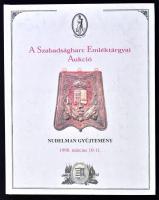 1998 A Szabadságharc emléktárgyai aukció. Nudelman gyűjtemény. Összeáll.: Nudelman László. Bp., 1998,Novoprint. Kiadói kartonált papírkötés, jó állapotban.