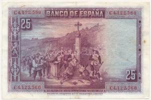Spanyolország 1928. 25P T:III szép papír
Spain 25 Pesetas C:F nice paper
Krause P#80