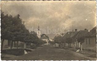 Barót, Baraolt; utca, templom / street view, church. photo