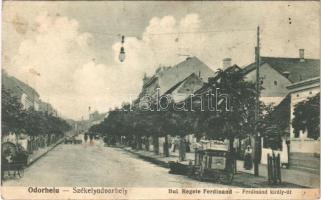 1930 Székelyudvarhely, Odorheiu Secuiesc; Bul. Regele Ferdinand / Ferdinánd király út. Kováts fényképész felvétele után / street view (r)