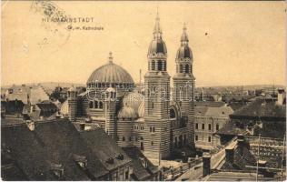 1907 Nagyszeben, Hermannstadt, Sibiu; Gr.-or. Kathedrale / Görögkeleti székesegyház. Karl Graef kiadása / Orthodox cathedral (b)