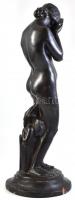 Bory Jenő (1879-1959) - Szégyenlőske (1922) női akt
Patinázott kerámia. Talapzaton jelezve: Bory J....