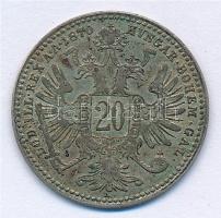 Ausztria 1870. 20kr Ag "Ferenc József" T:2- patina 
Austria 1870. 20 Kreuzer Ag "Fra...
