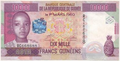 Guinea 2012. 10000Fr T:III szép papír Guinea 2012. 10.000 Francs C:F nice paper Krause P#46