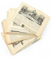 1874-1917 Vasárnapi Újság 32 számának töredék lapjai, változó állapotban