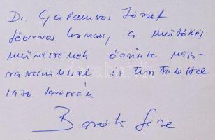 Baróti Géza, Ruffy Péter, Kristóf Attila: Hazai történetek. Az egyik szerző, Baróti Géza (1914-1993)...